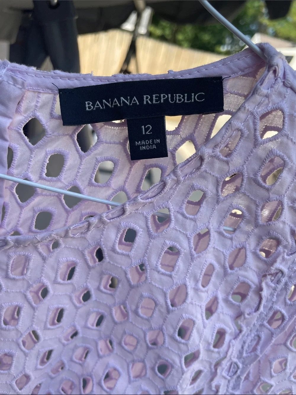 Light purple eyelet dress